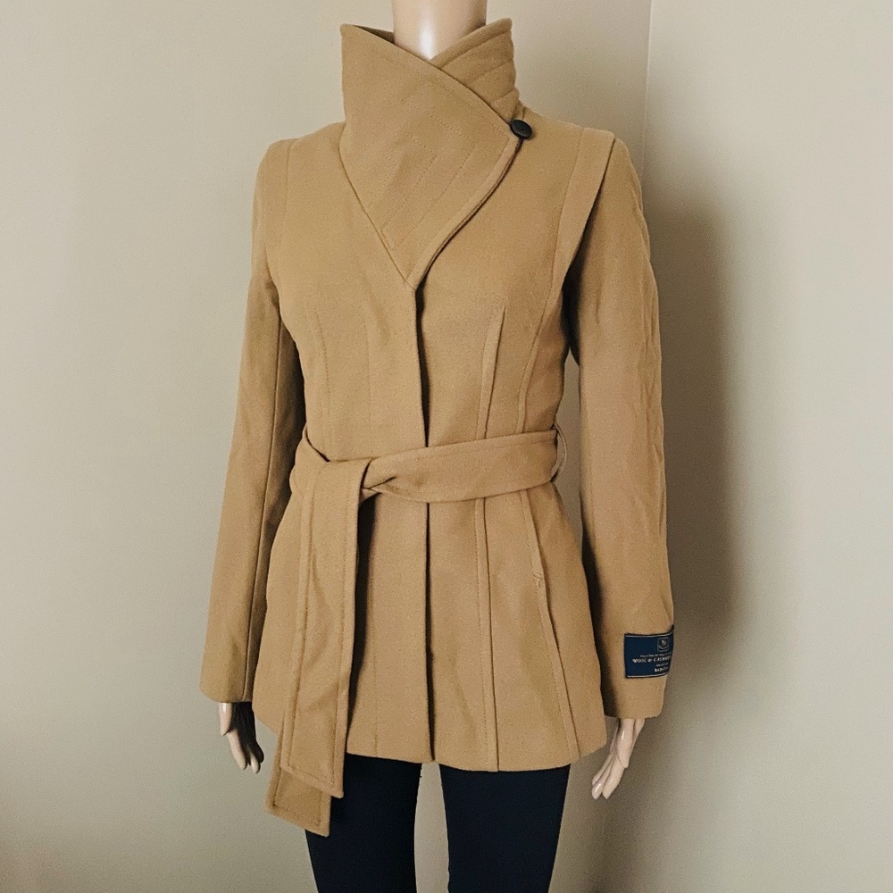 Aritzia Babaton wool cashmere camel coat, women’s XS